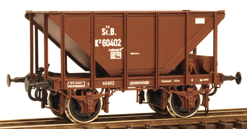 Ferro Train 850-112 - Austrian 2axle ore hopper car kkStB Kz 60402, brow n